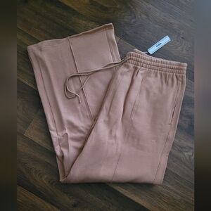 Wide Leg Tan Pants